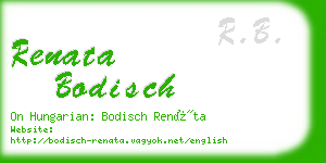 renata bodisch business card